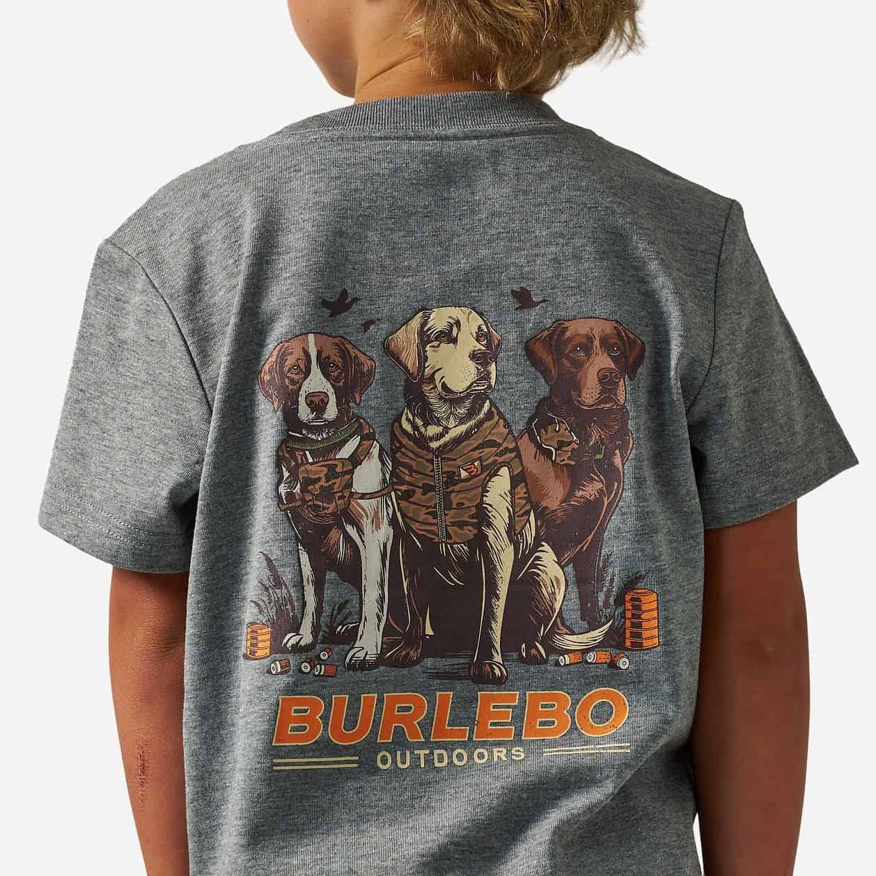 Burlebo Youth Camo Duck Dogs SS Tee