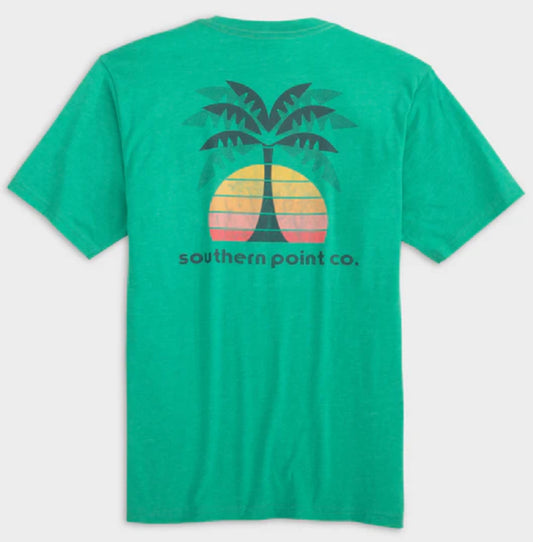 Southern Point Sunset Palm SS Tee