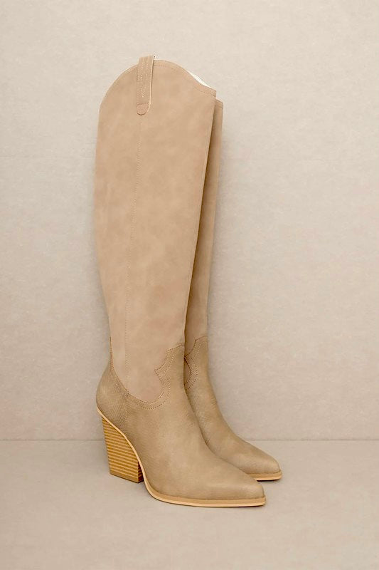 Knee High Western Style Boots