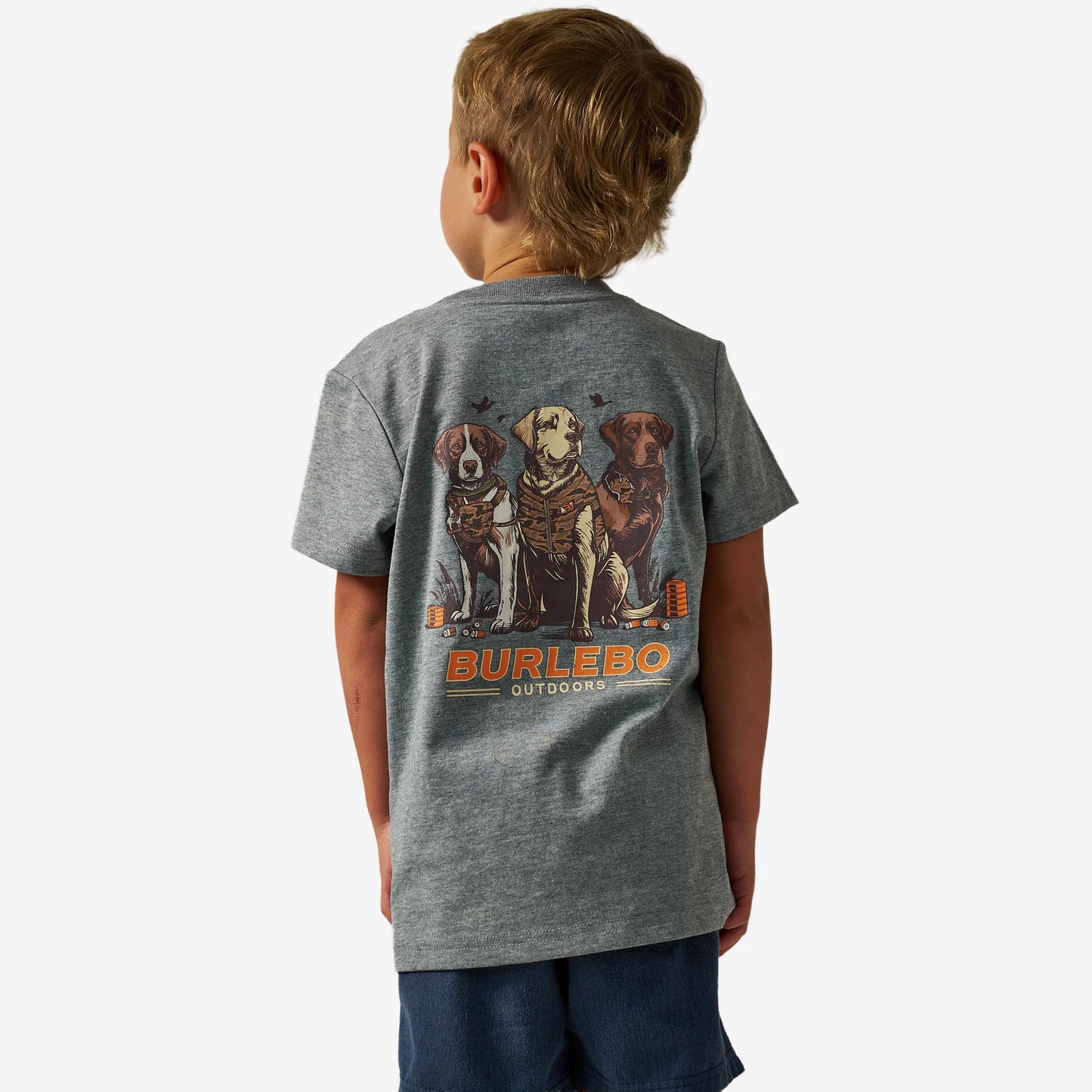 Burlebo Youth Camo Duck Dogs SS Tee