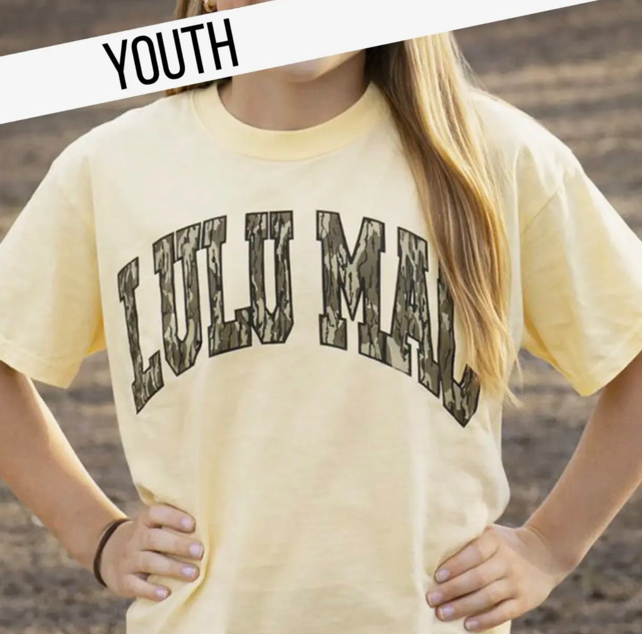 Girls Lulu Mac Mossy Oak Camo Tee