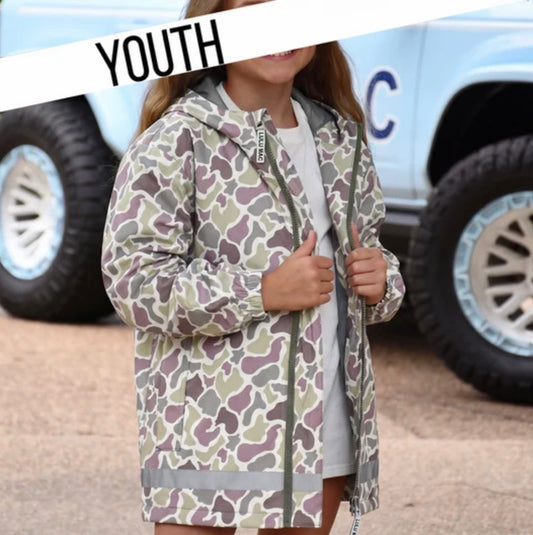 Girls Lulu Mac Camo Raincoat