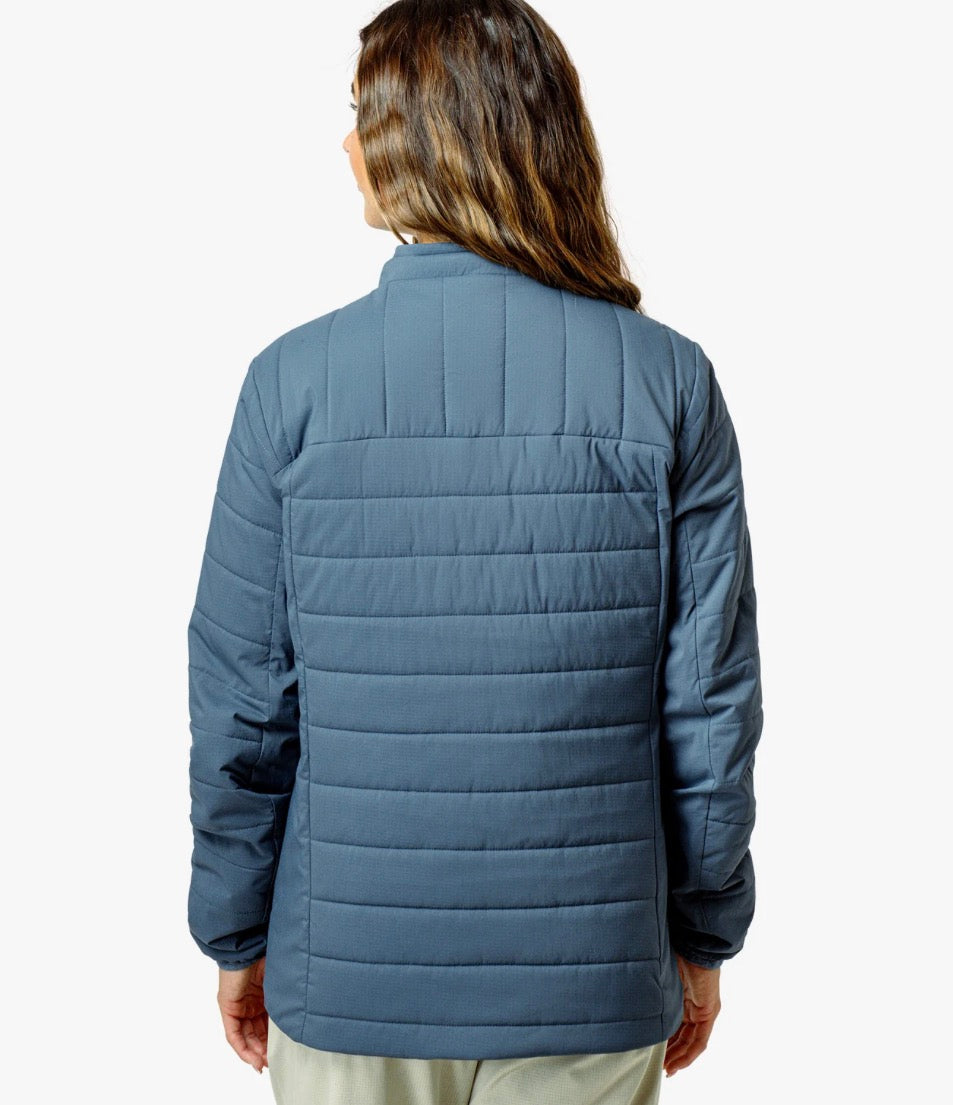 Aftco Women’s Drift Jacket-Stargazer Blue