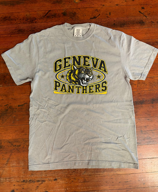 Geneva Panthers Tee-H Gray