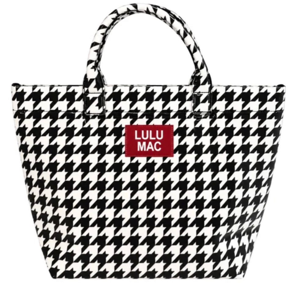 Lulu Mac Tote Bag-Houndstooth