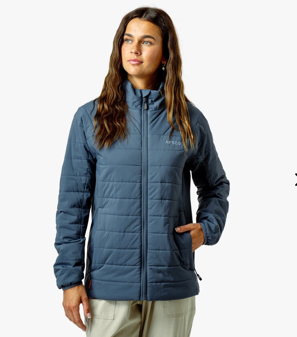 Aftco Women’s Drift Jacket-Stargazer Blue