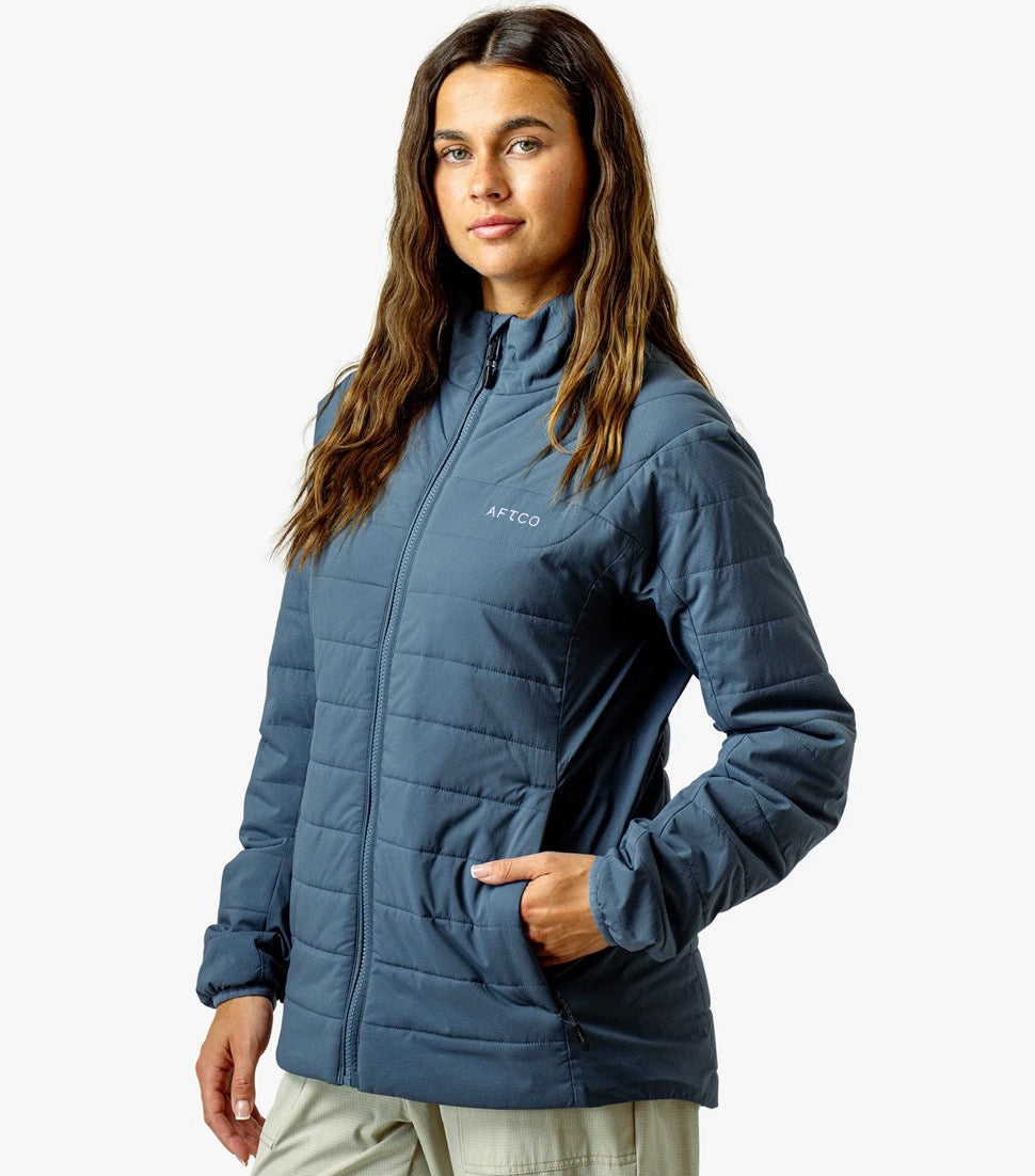 Aftco Women’s Drift Jacket-Stargazer Blue