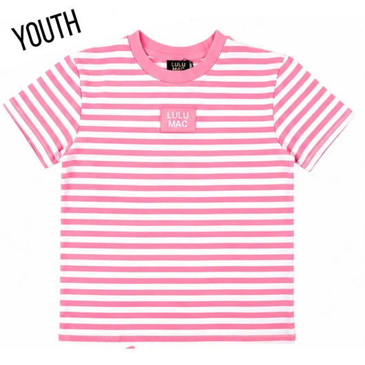 Girls Lulu Mac Stripe Tag Patch Baby Doll Top