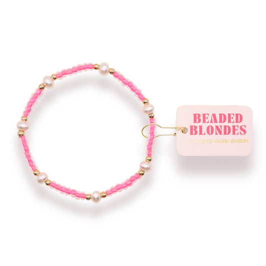 BB KIDS Hot Pink Pearl Bracelet