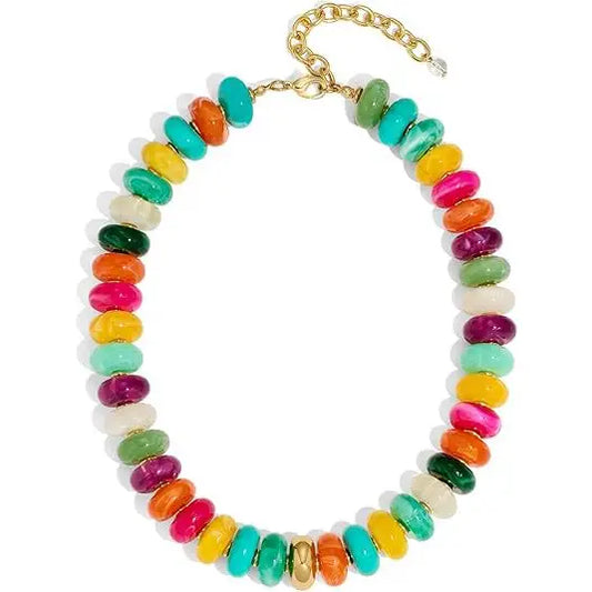 Resin Dopamine Beaded Necklace