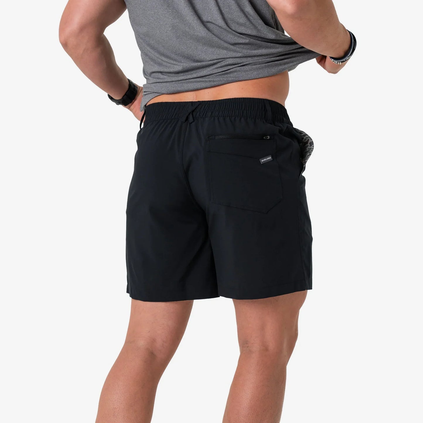 Burlebo Everyday Short-Matte Black-Retro Duck Camo Pocket