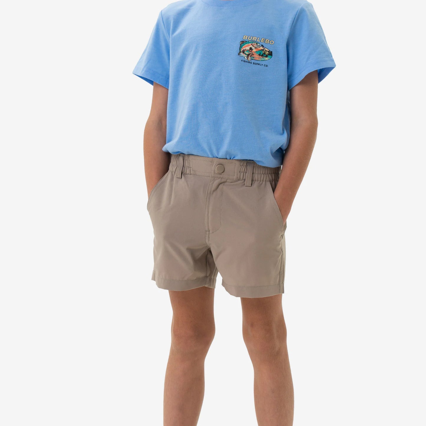 Burlebo YTH Everyday Short-Cobblestone Khaki-Duck Hunt Pocket