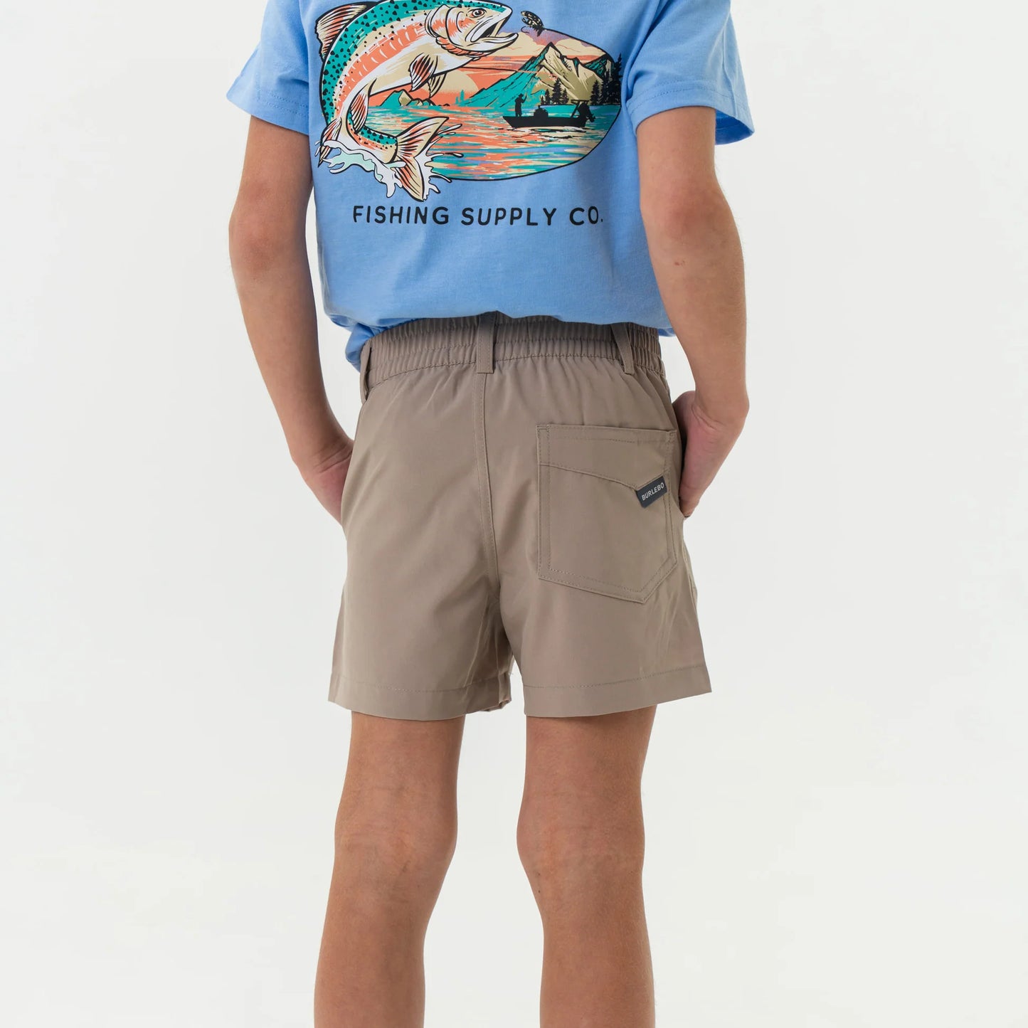 Burlebo YTH Everyday Short-Cobblestone Khaki-Duck Hunt Pocket