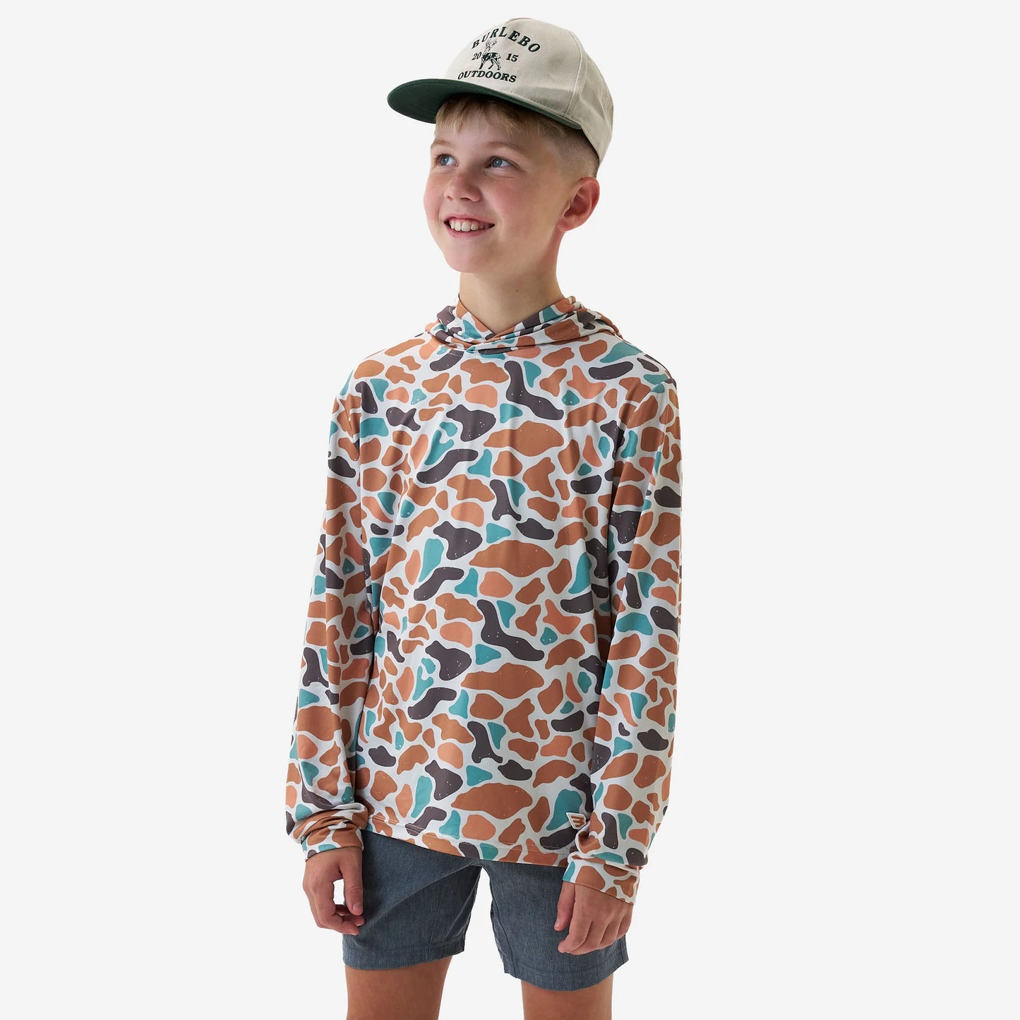 Burlebo YTH performance Hoodie-Bayside