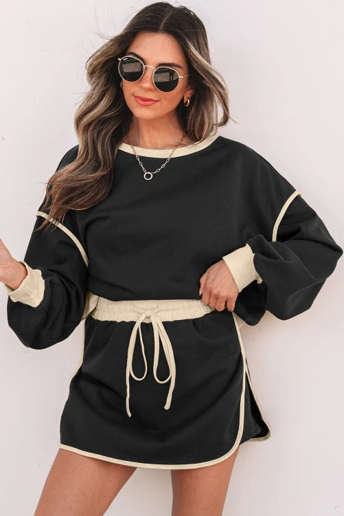 Zenana Pullover & Skort Set