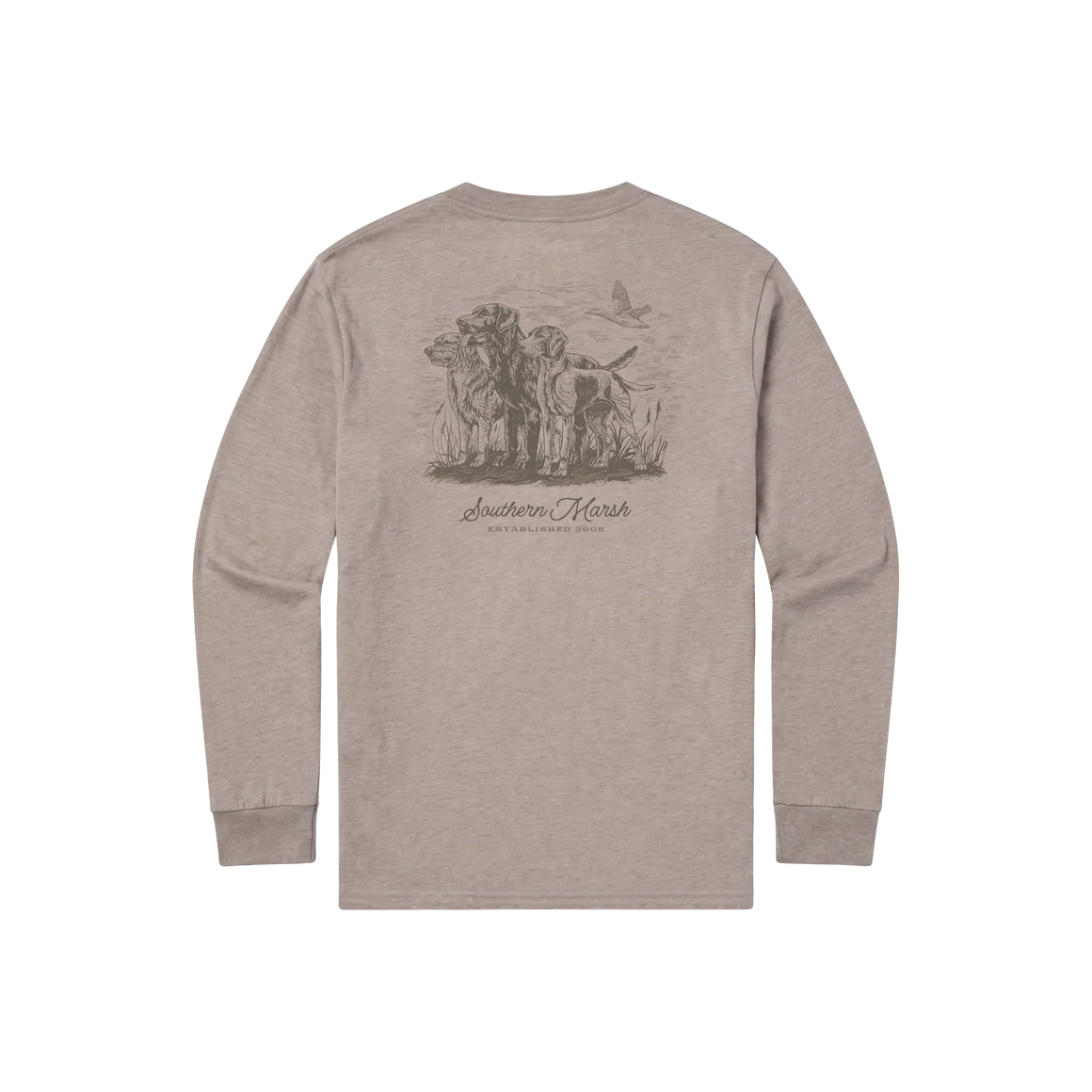 Southern Marsh SEAWASH™ LS Tee - At The Ready-Burnt Taupe