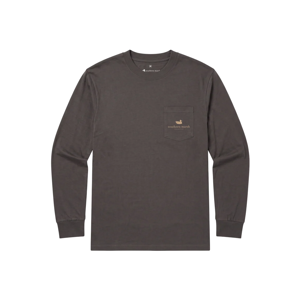 Southern Marsh Branding LS Tee-Retro Camo-Iron Gray