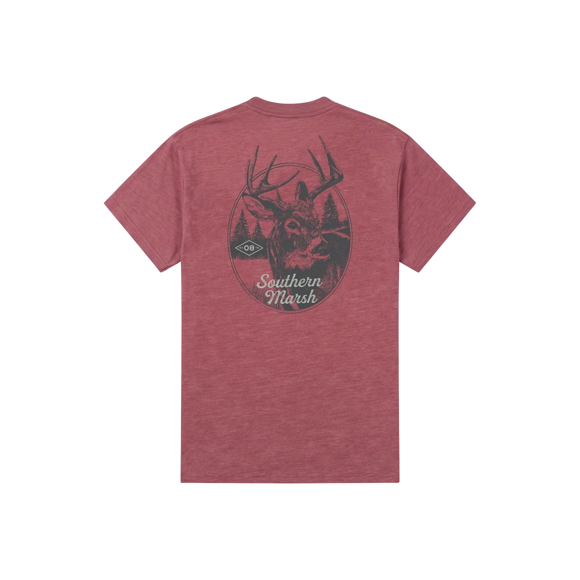 Southern Marsh SEAWASH™ Tee-Whitetail-Crimson