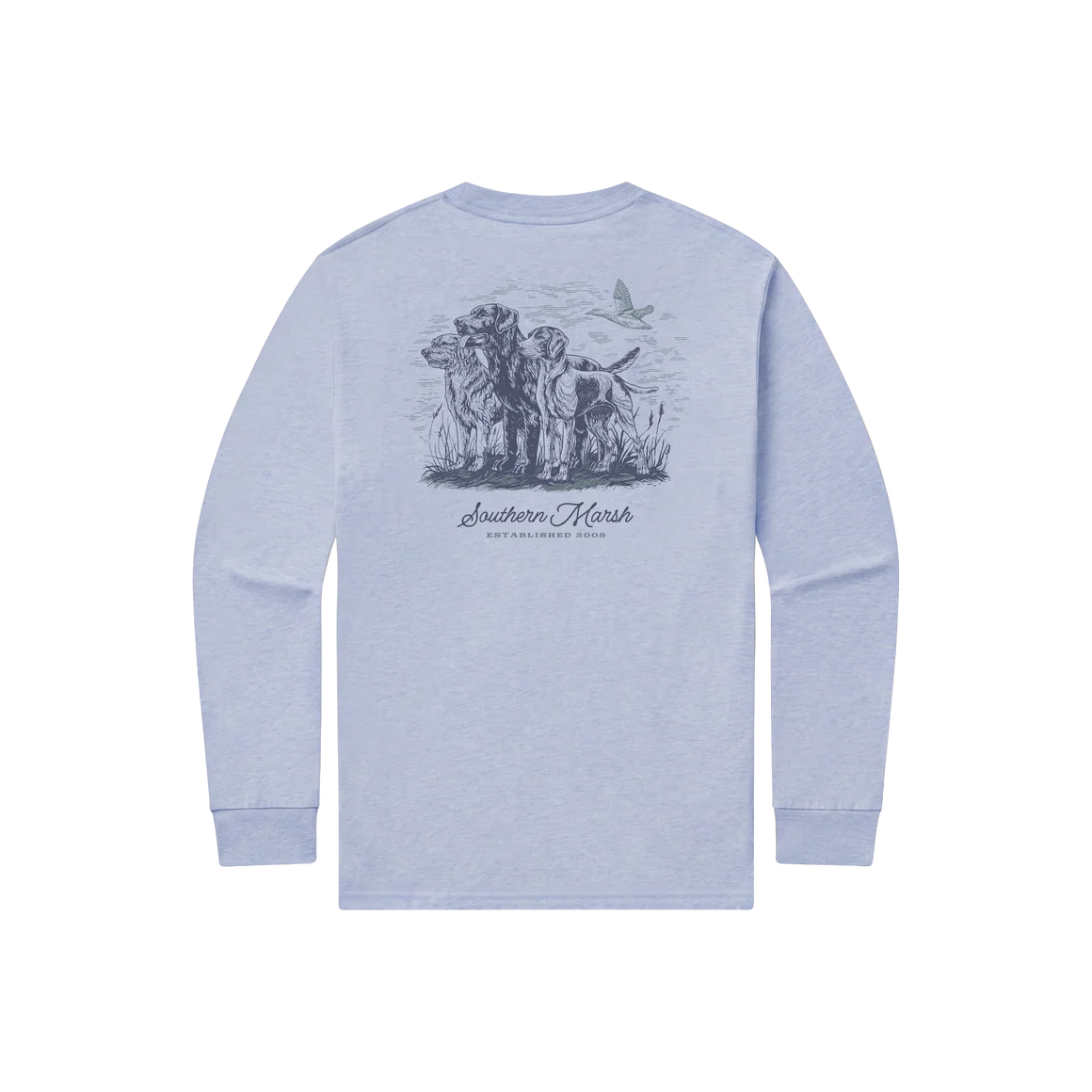 Southern Marsh YOUTH SEAWASH™ LS Tee-At The Ready-Washed Blue