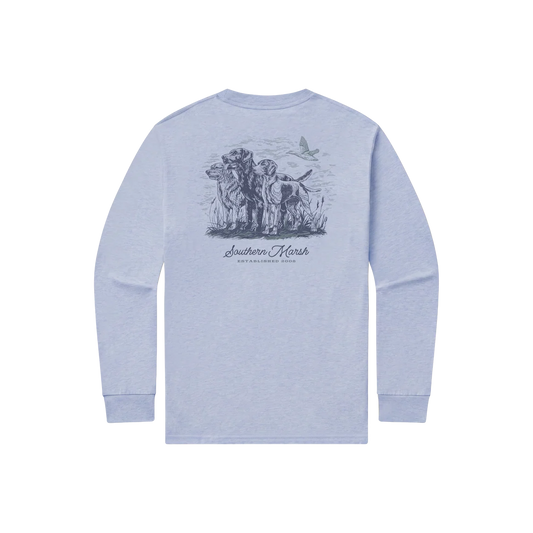 Southern Marsh YOUTH SEAWASH™ LS Tee-At The Ready-Washed Blue