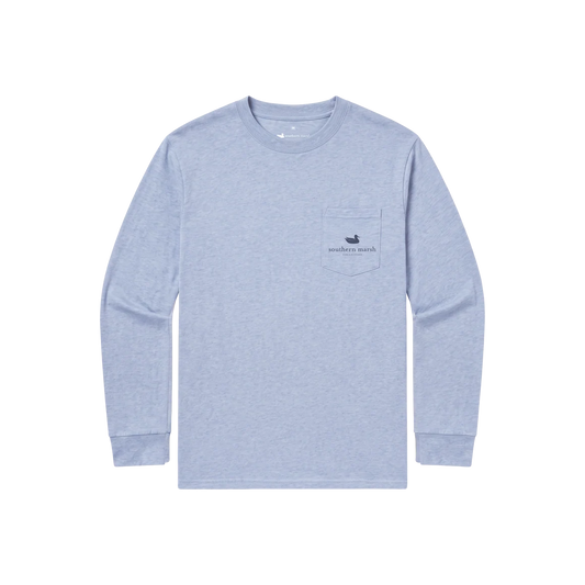 Southern Marsh YOUTH SEAWASH™ LS Tee-At The Ready-Washed Blue