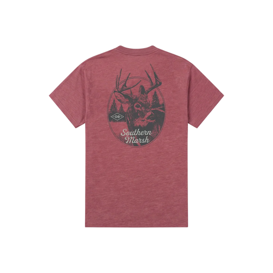 Southern Marsh YOUTH SEAWASH™ Tee-Whitetail-Crimson