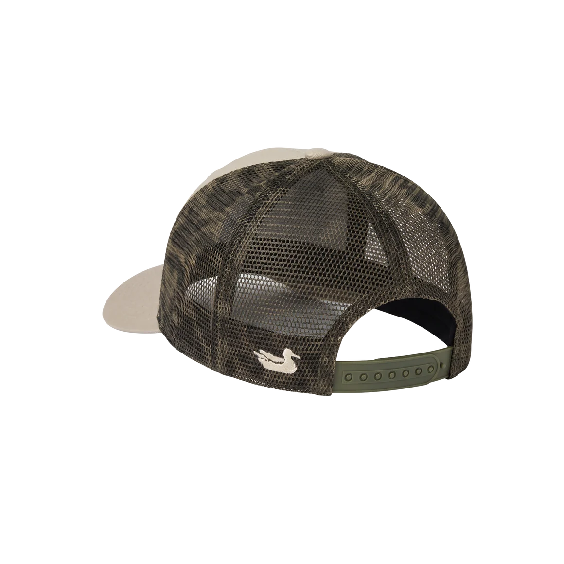 Uvalde County 7 Panel Trucker-Retro Camo-Audubon Tan