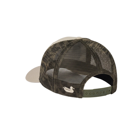 Uvalde County 7 Panel Trucker-Retro Camo-Audubon Tan