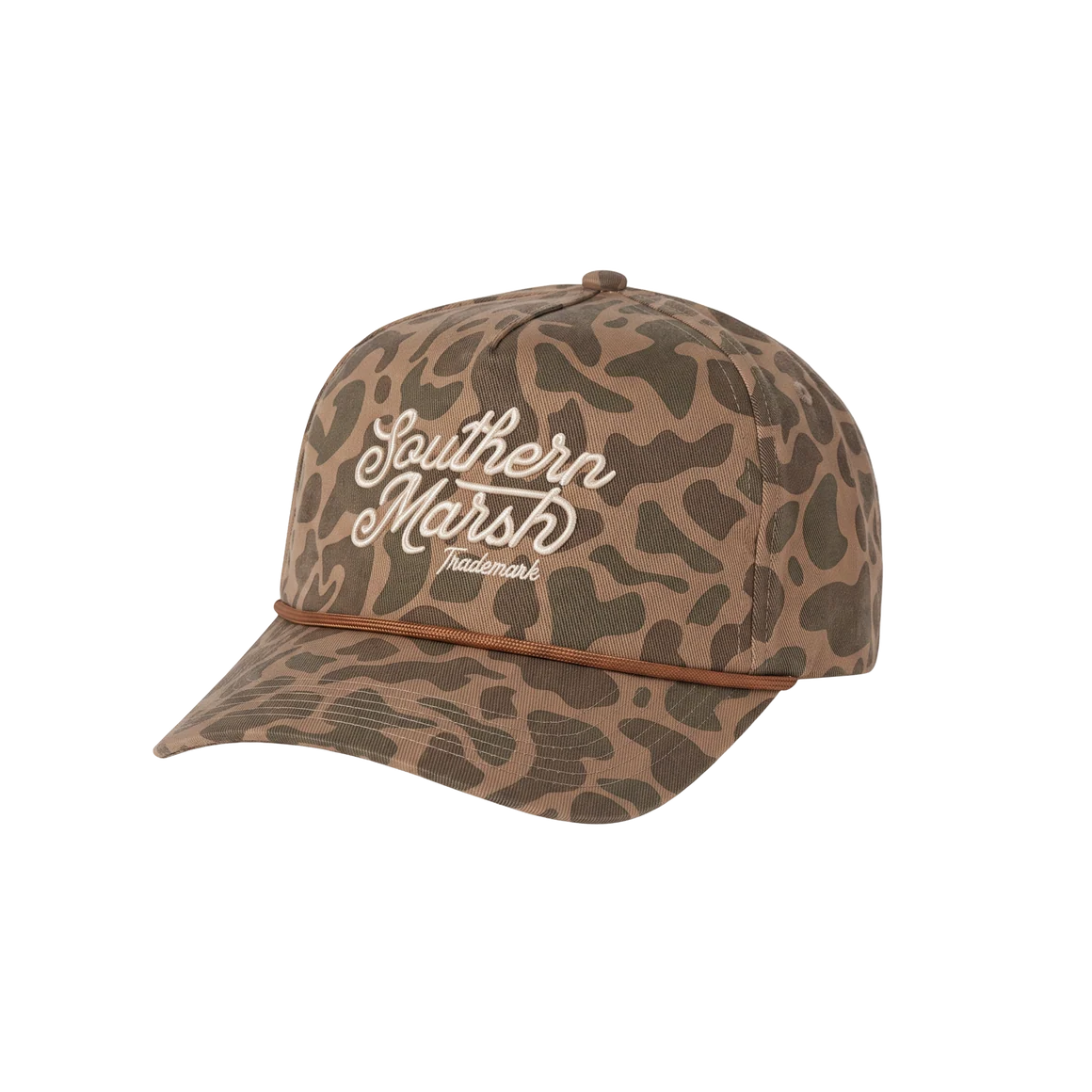 Southern Marsh Odessa Washed Rope Hat-Retro Camo-Lt Brown