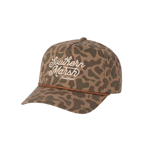 Southern Marsh Odessa Washed Rope Hat-Retro Camo-Lt Brown
