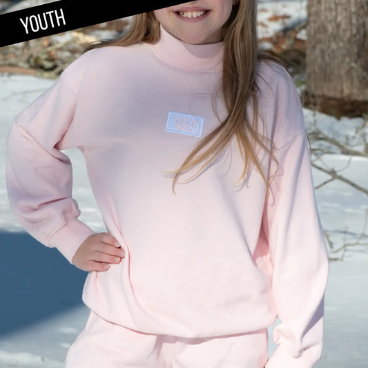 Girls Lulu Mac Terry Cloth Long-sleeve Mock Neck Top