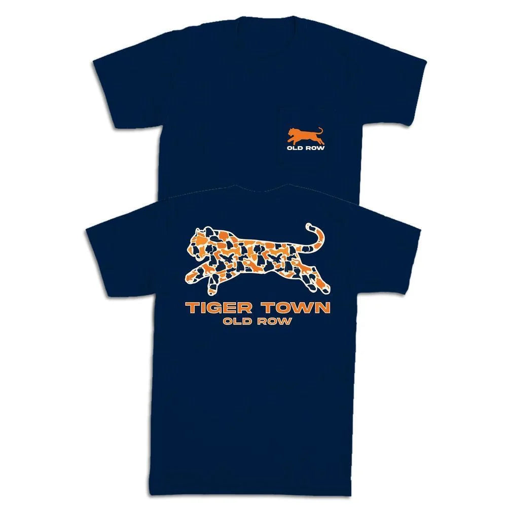 Old Row Tiger Town Camo SS Pocket Tee