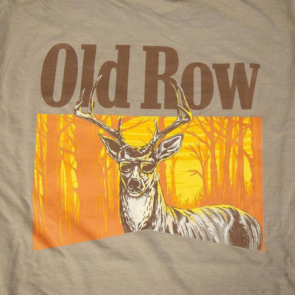 Old Row Smoking Buck SS Pocket Tee