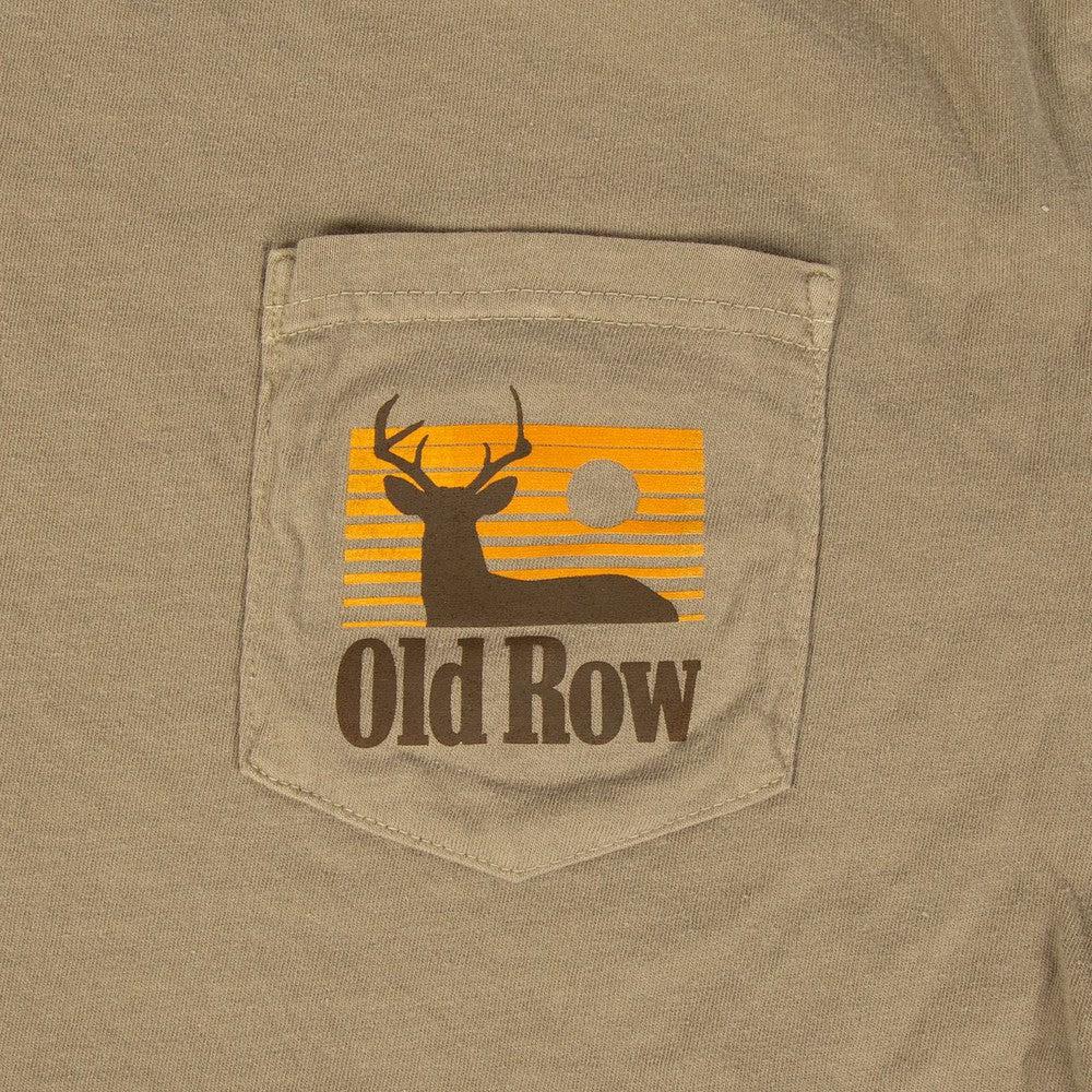 Old Row Smoking Buck SS Pocket Tee