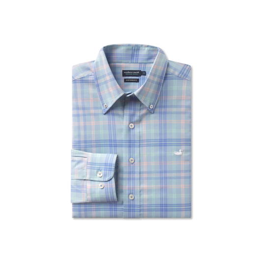 Southern Marsh Barnstable Lines Performance Dress Shirt