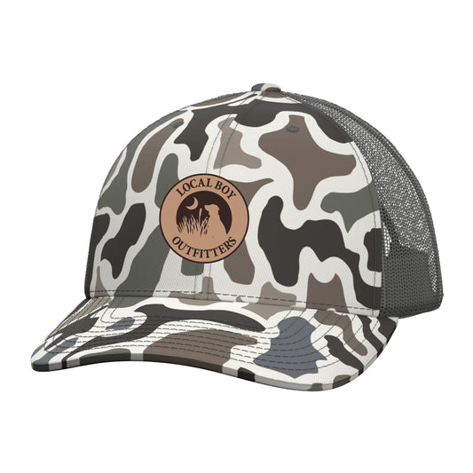 LBO Youth Leather Patch Trucker Hat
