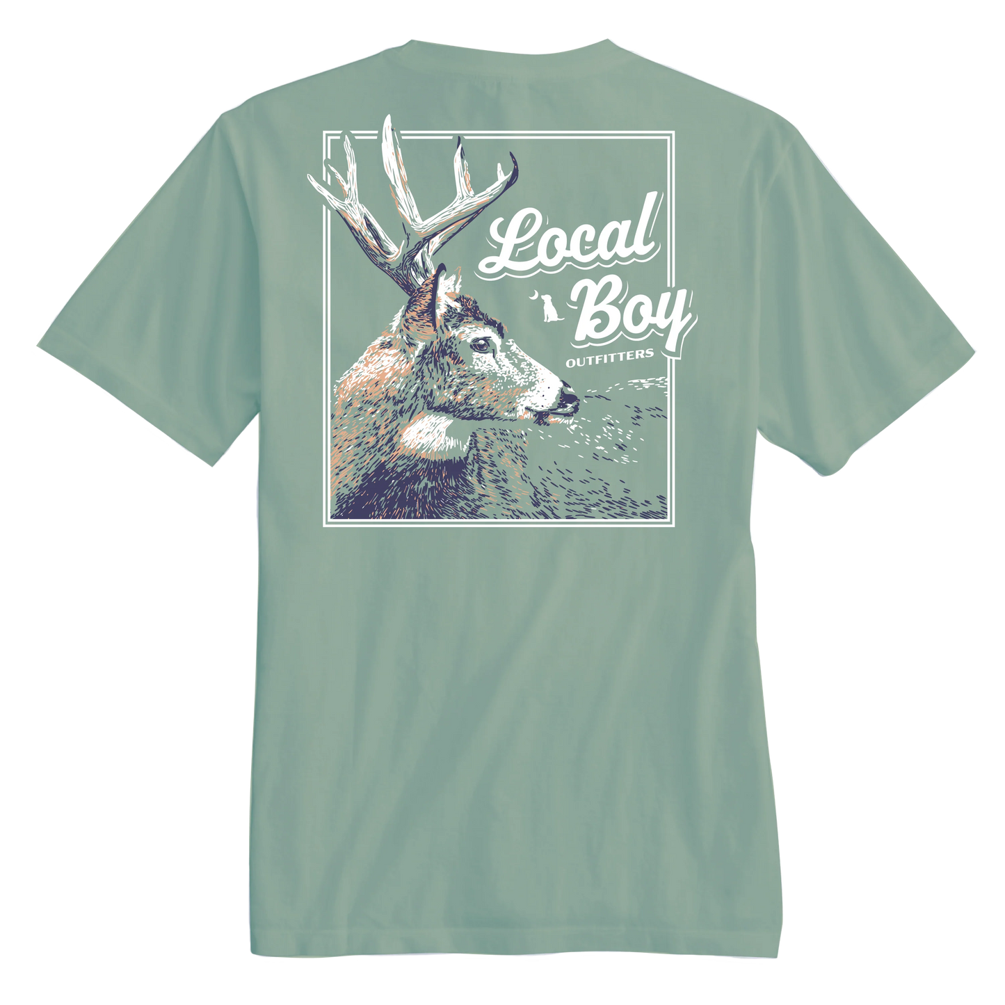 Local Boy Stag Profile T-Shirt-Bay