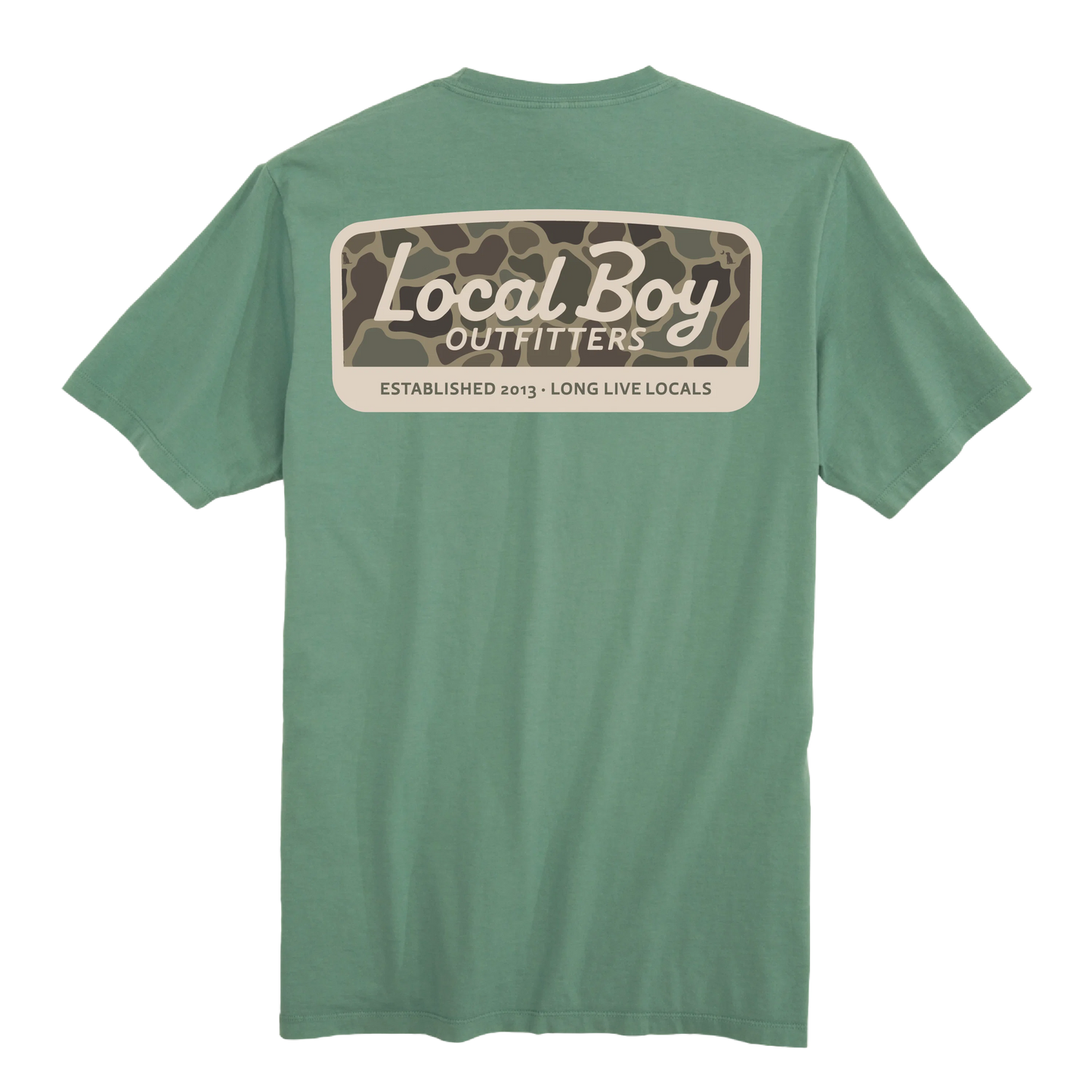 Local Boy Brush Camo Mark T-Shirt-Lt Green