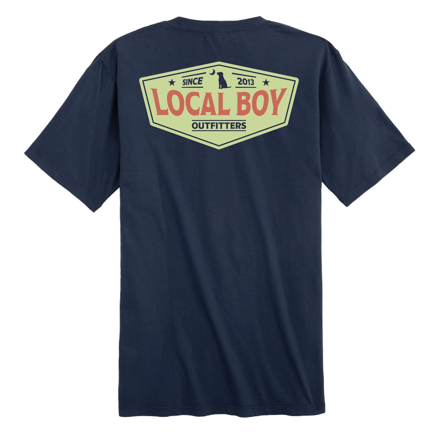 Local Boy Standard Badge T-Shirt-China Blue
