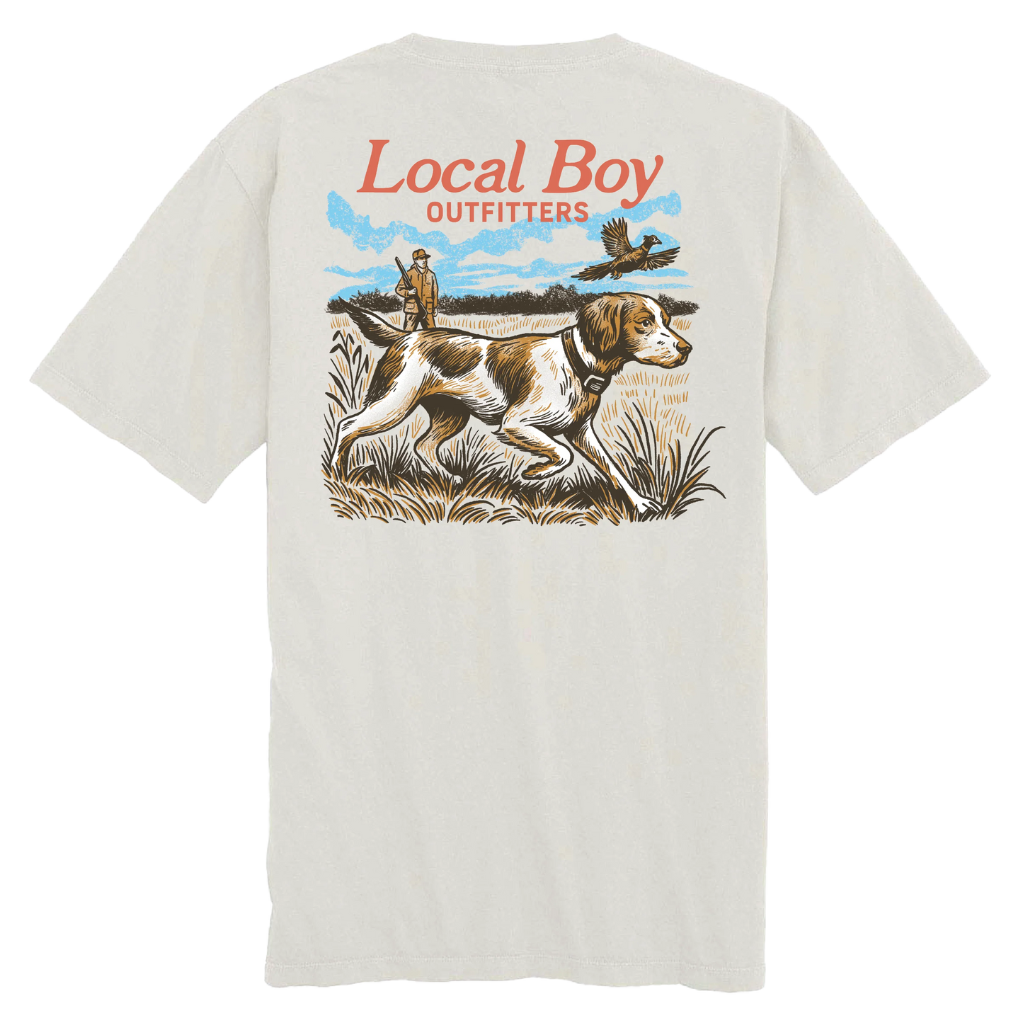 Local Boy Open Field T-Shirt-Silver