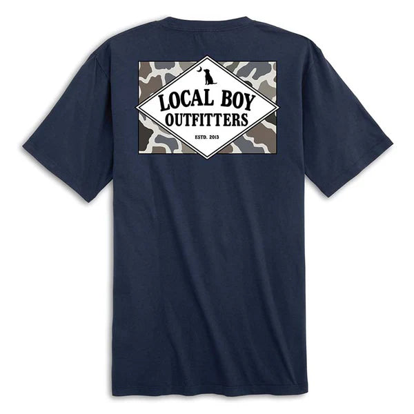 Local Boy Founders Flag Localflage SS T-Shirt-China Blue