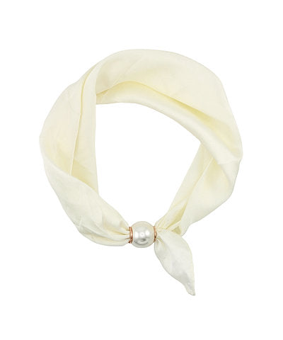 Accented Pearl Scarf Choker