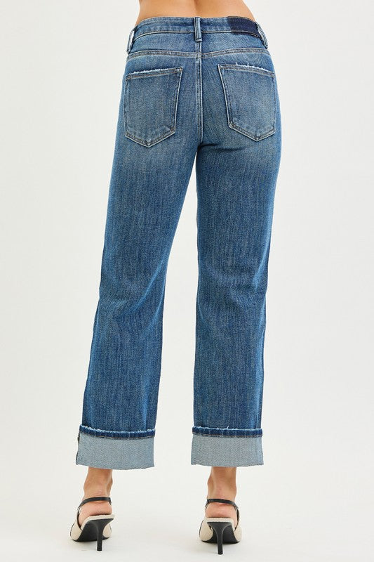 Risen Cuffed Jeans