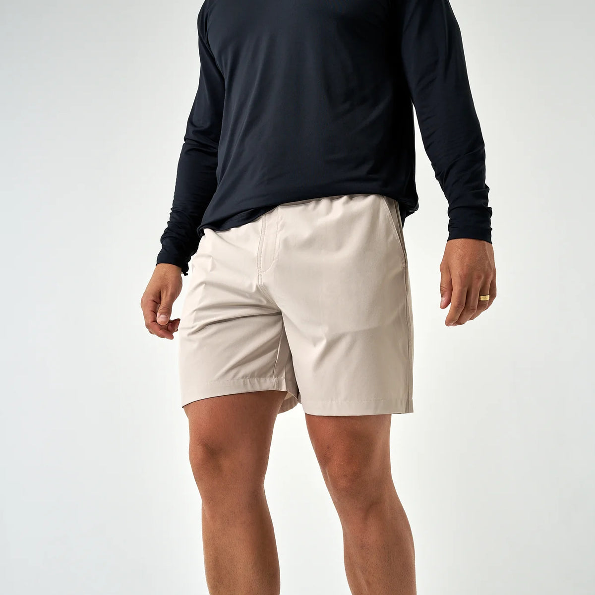 Burlebo Everyday Short-Light Khaki-Into The Wild Pocket