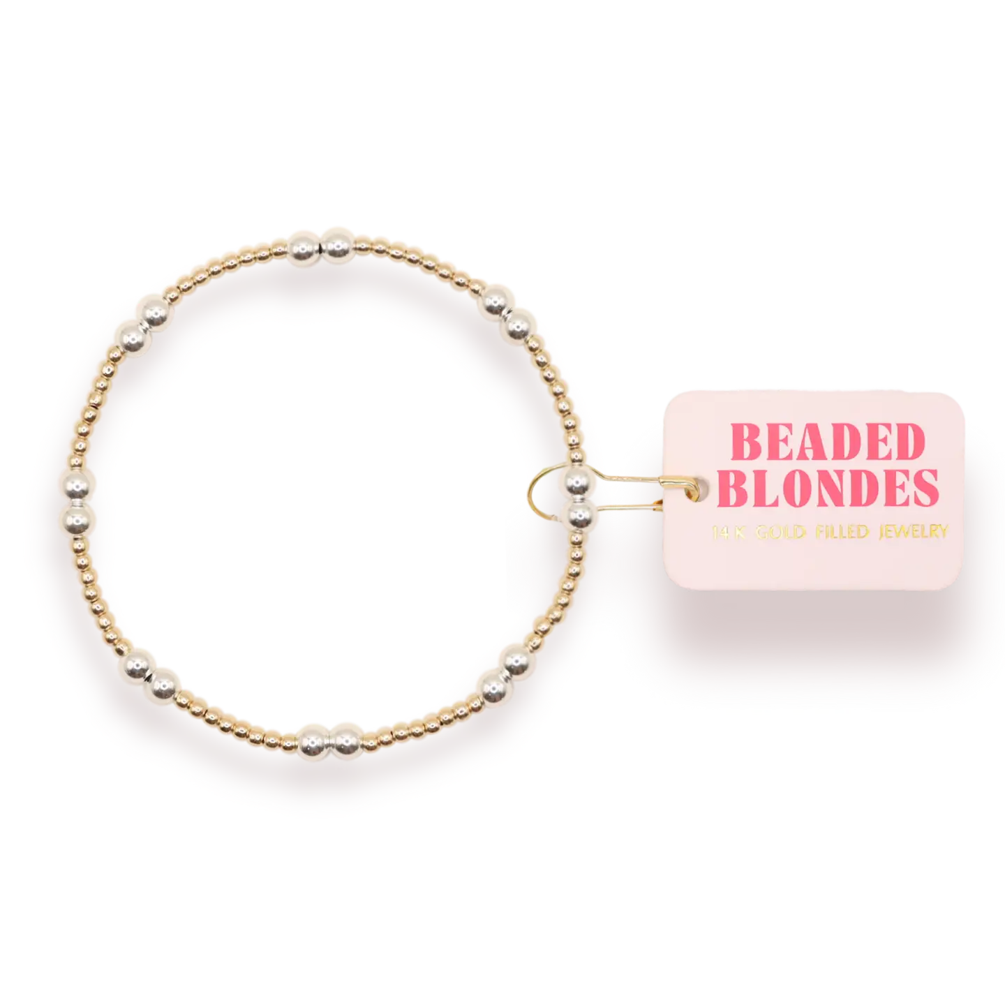 Beaded Blondes Leah Bracelet-Gold/Silver