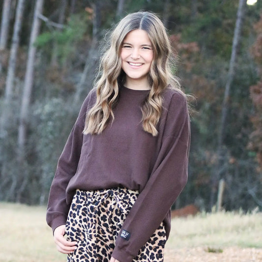 Lulu Mac Waffle Longsleeve Top