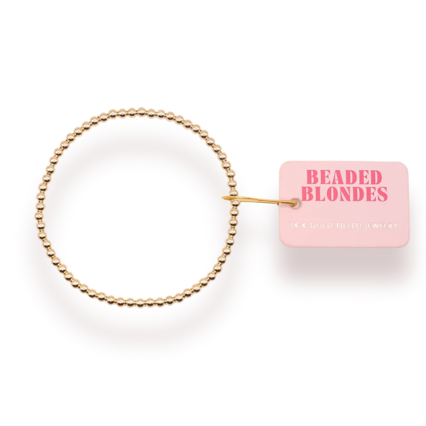 Beaded Blondes 3mm Gold Beaded Bracelet