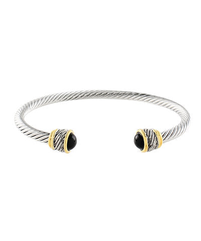 Cable Stone End Cuff