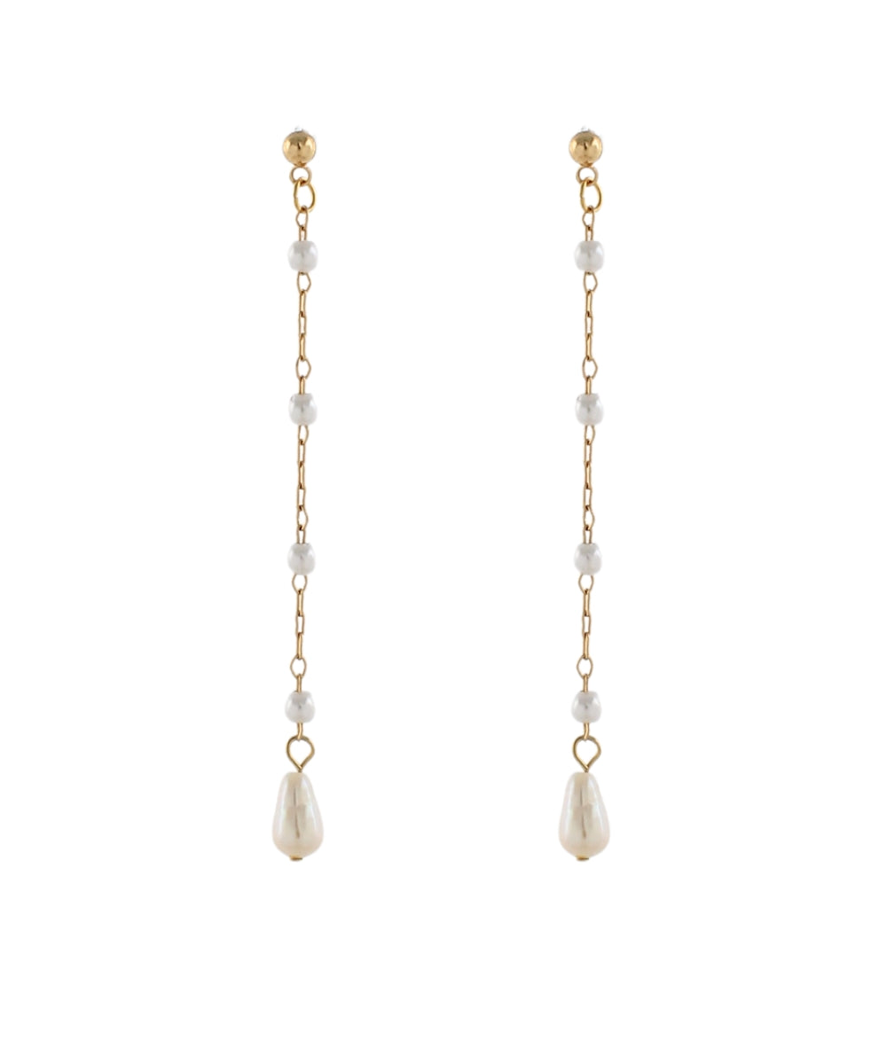 Pearl Chain Earrings