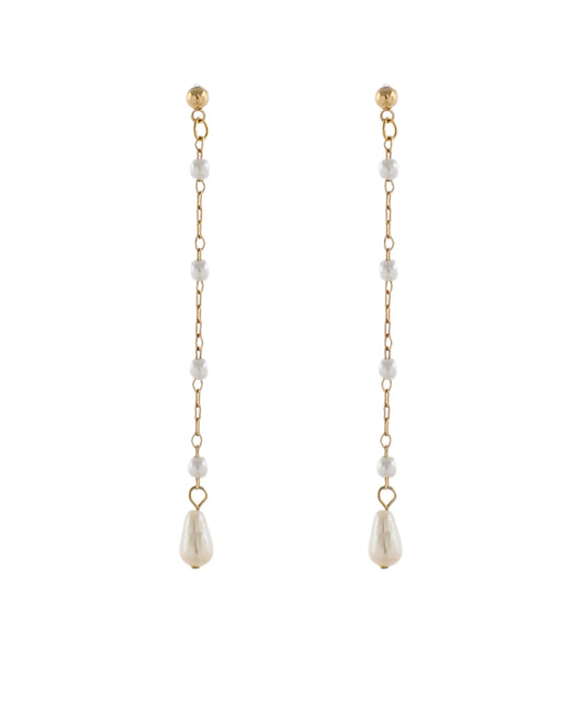 Pearl Chain Earrings